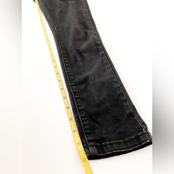 Revolve WeWoreWhat High Rise Skinny Overalls in Black Size M Stretch Gold Button - Picture 10 of 10